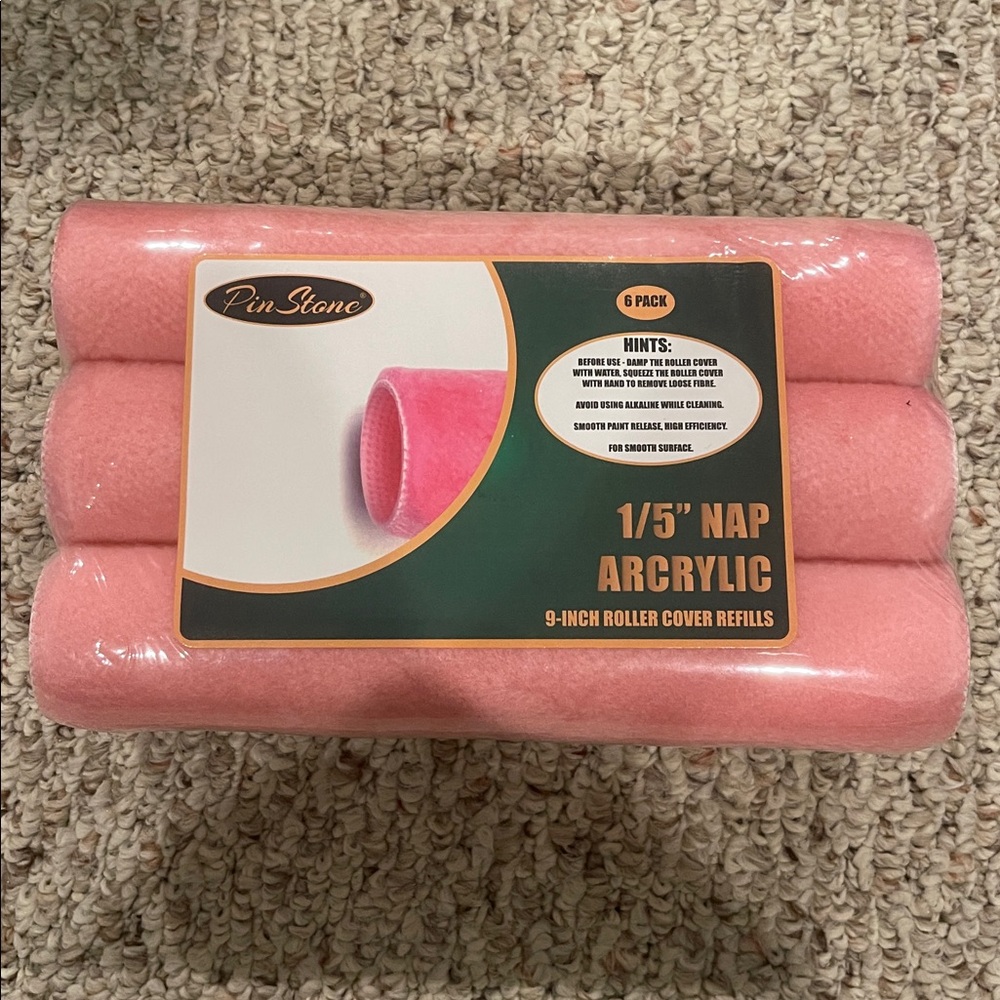 Amazon Pink Acrylic Roller Cover Refills